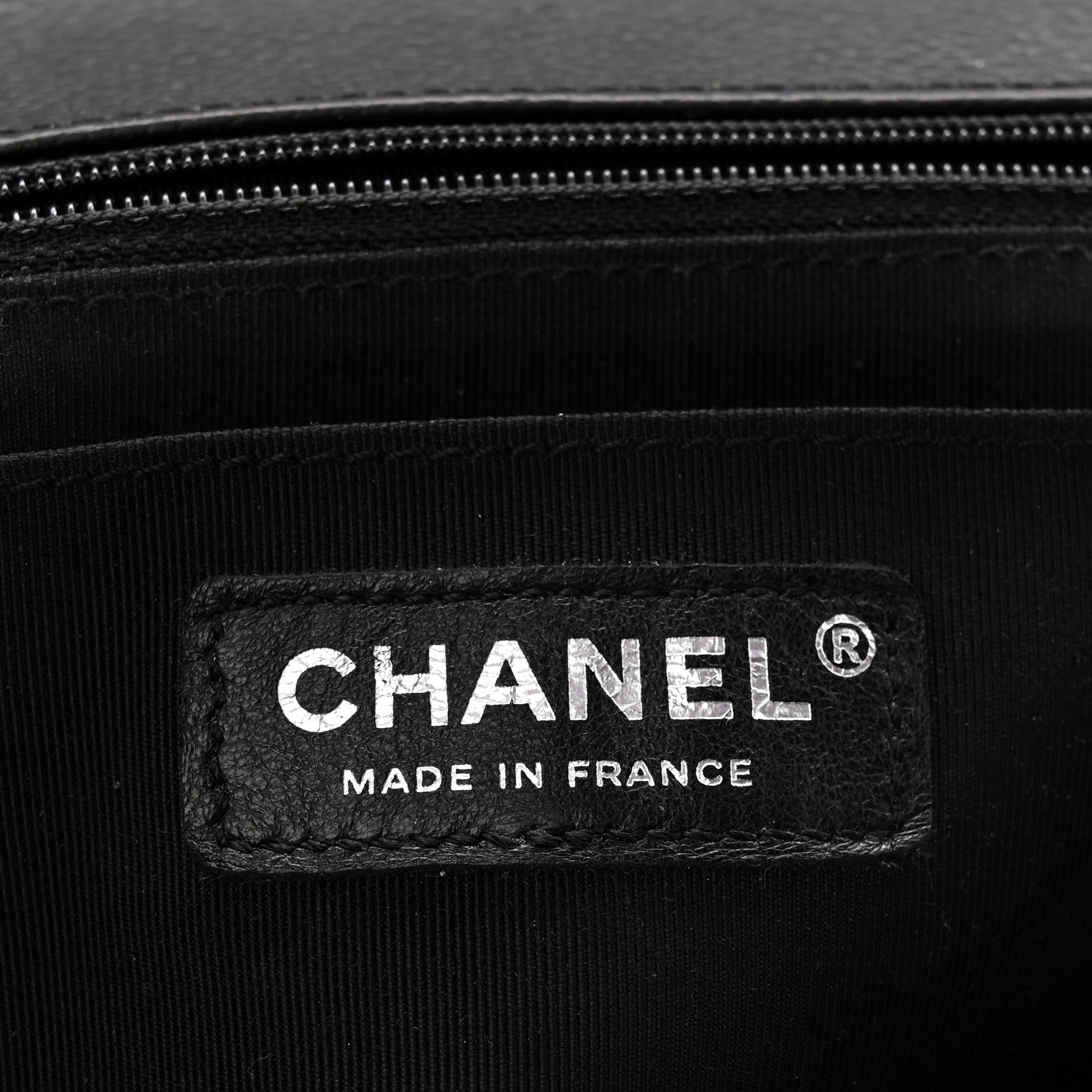 Chanel Caviar Chevron Quilted Small Single Flap Black 6 of 10