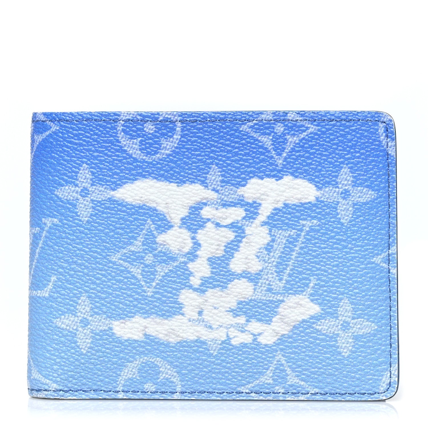 Louis Vuitton Monogram Clouds Slender Wallet Blue 1 of 8