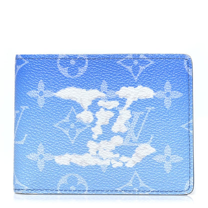 Louis Vuitton Monogram Clouds Slender Wallet Blue 1 of 8