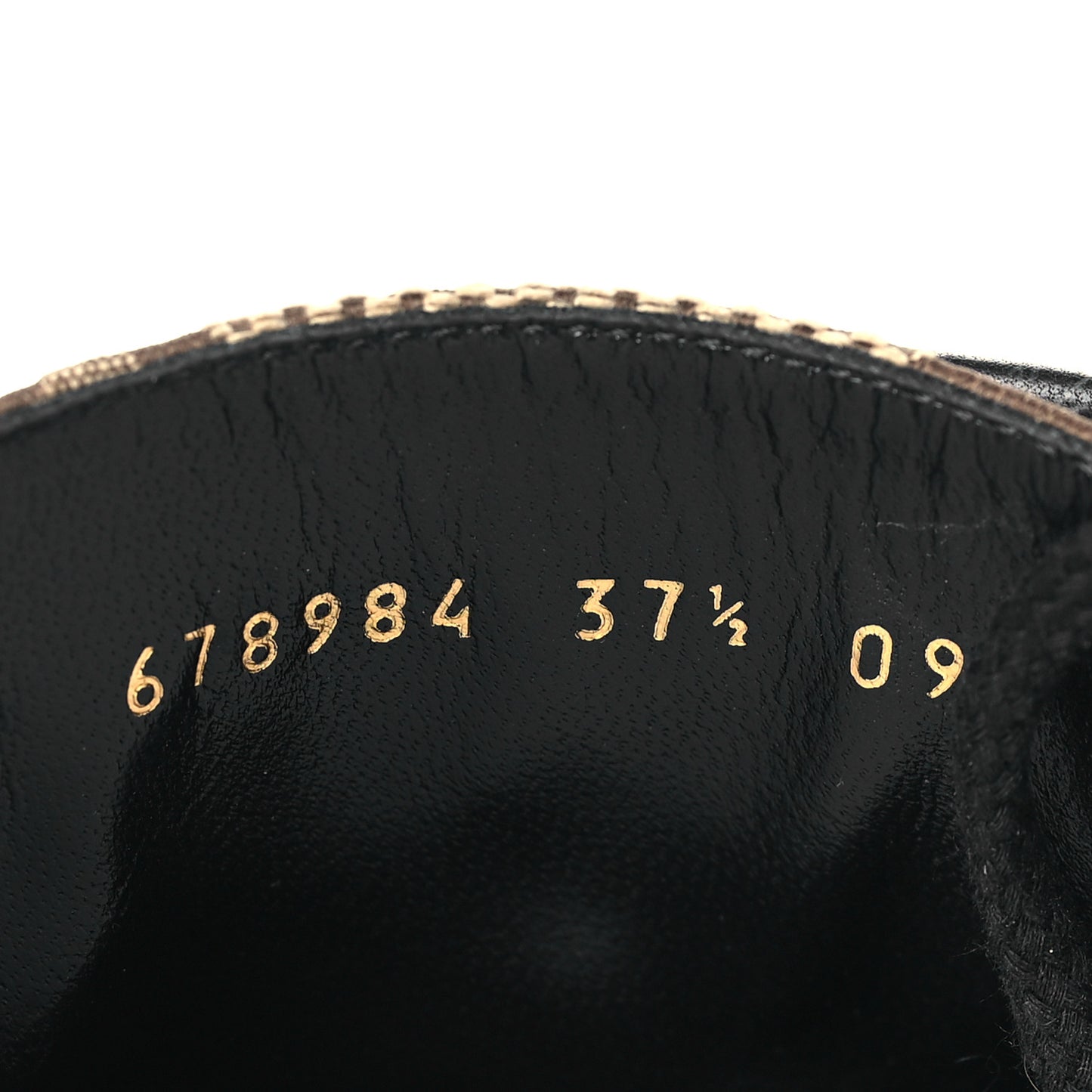 Flores Calfskin Monogram Maxi GG Nappa Matelasse Double G 40mm Ankle Boots 37.5 Black Camel Ebony
