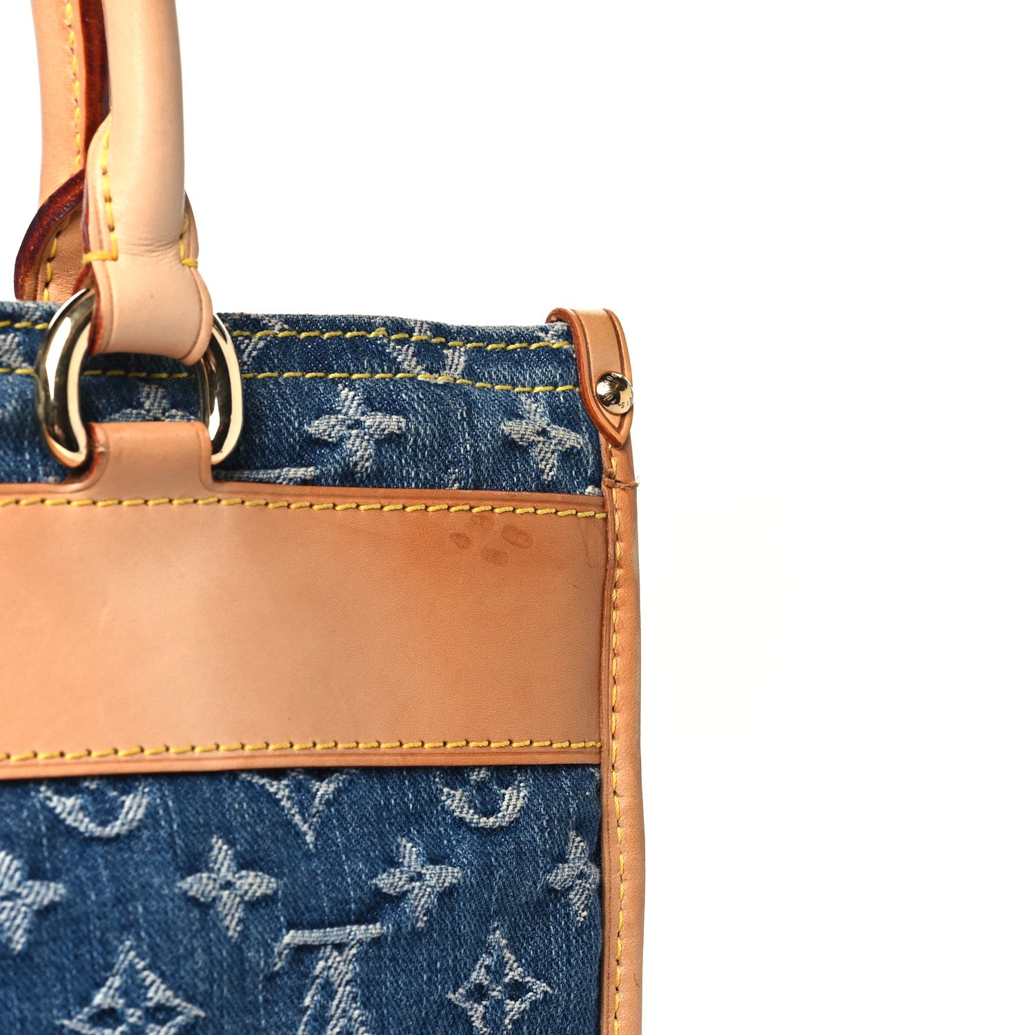 Louis Vuitton Monogram Denim Sac Plat Blue 11 of 11