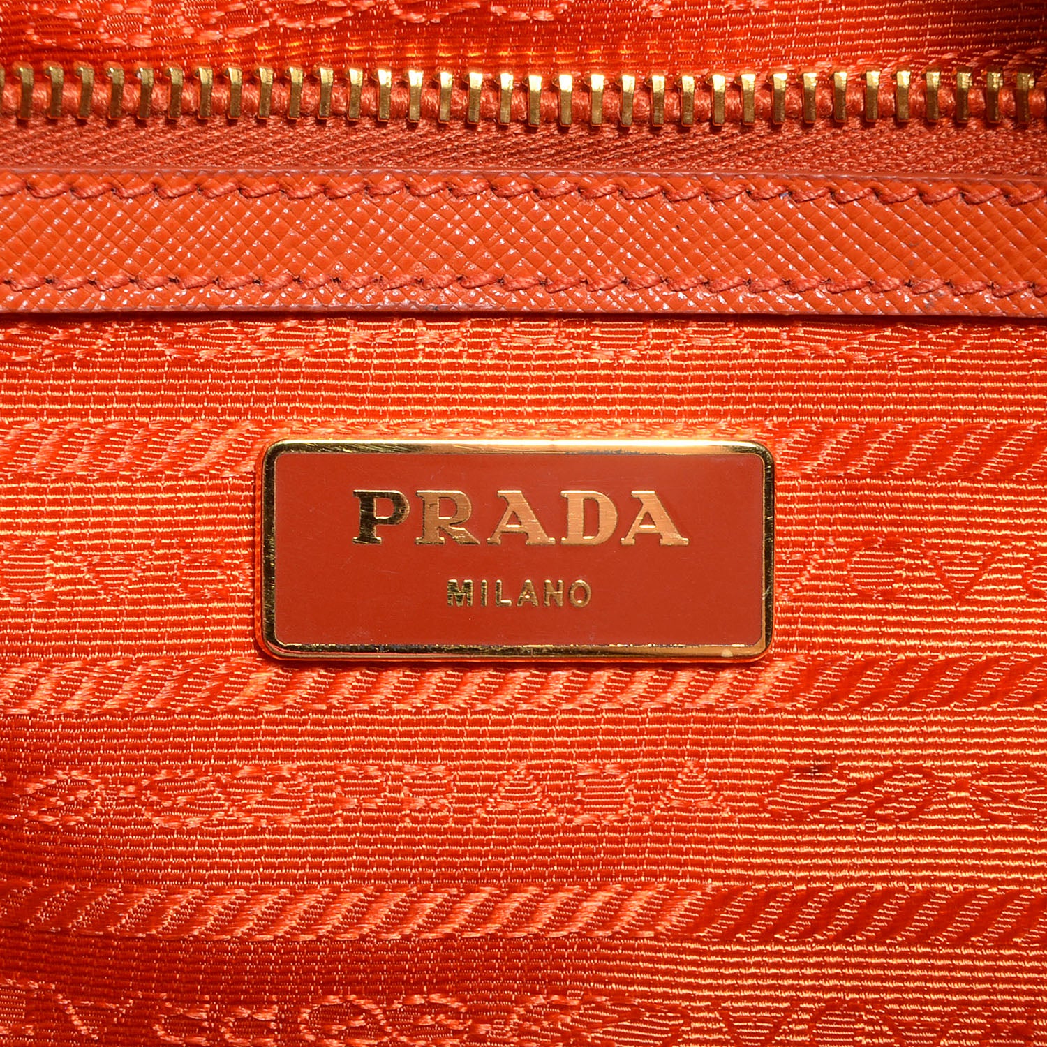 Prada Saffiano Lux Extra Large Galleria Double Zip Tote Papaya 6 of 8