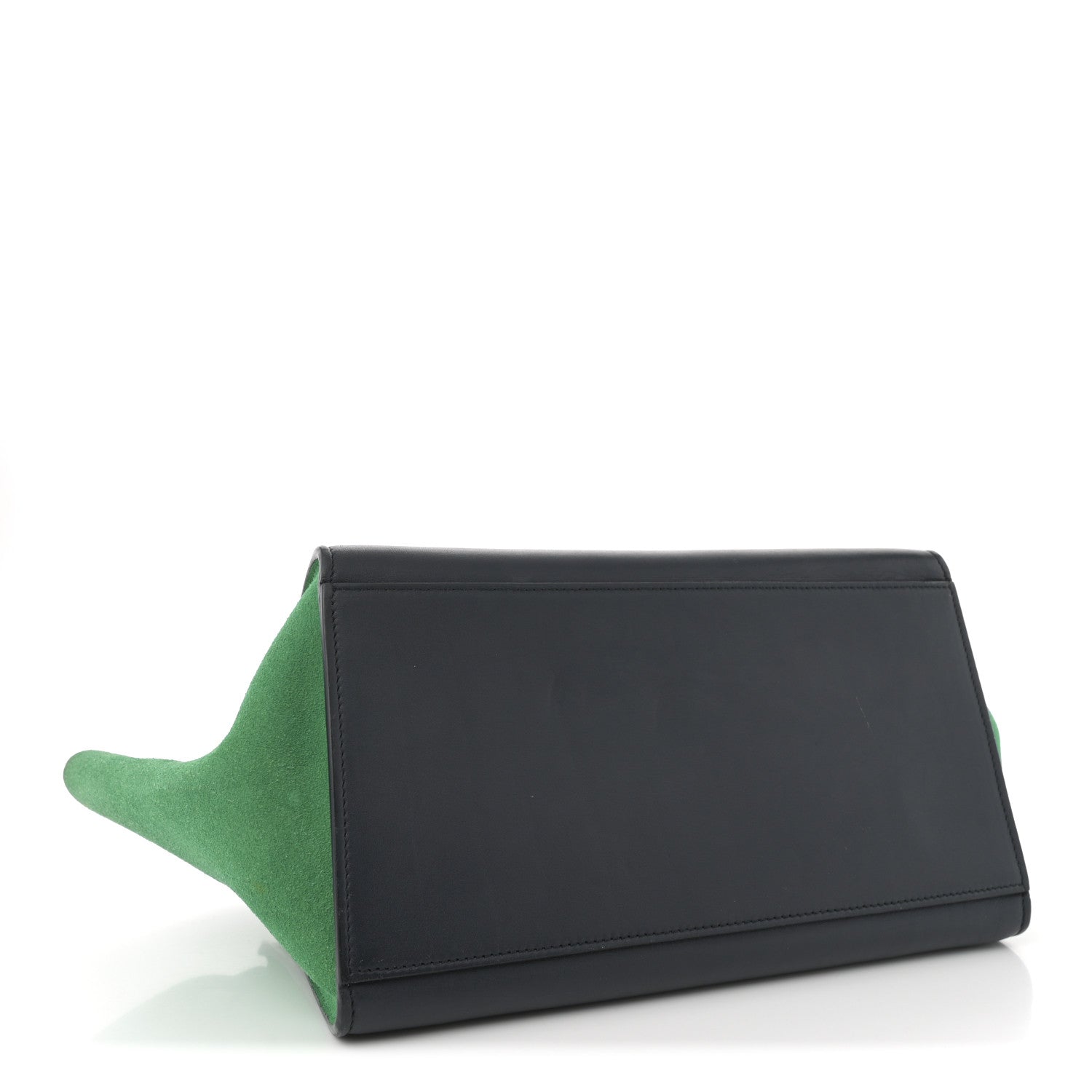 Celine Smooth Calfskin Suede Small Bi-Color Trapeze Palm 3 of 14