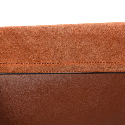 Chloe Suede Calfskin Small Faye Shoulder Bag Tobacco 12 of 14