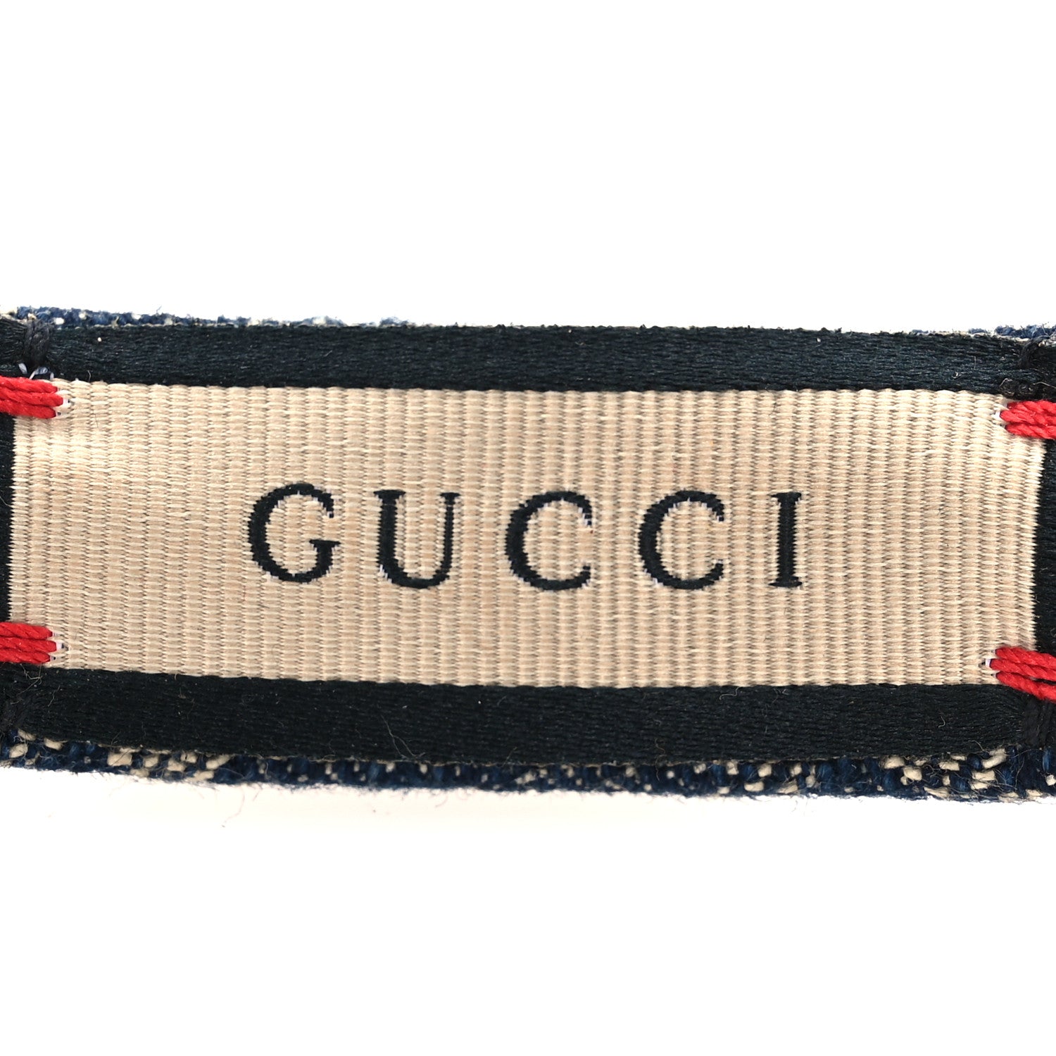 Gucci Denim Monogram Headband 4 of 6
