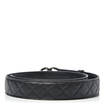 Chanel Lambskin Quilted CC Chain Belt 85 34 Black 2 of 5
