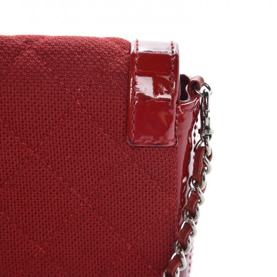 Chanel Patent Jersey Quilted 2.55 Reissue East West Flap Red 15 of 19