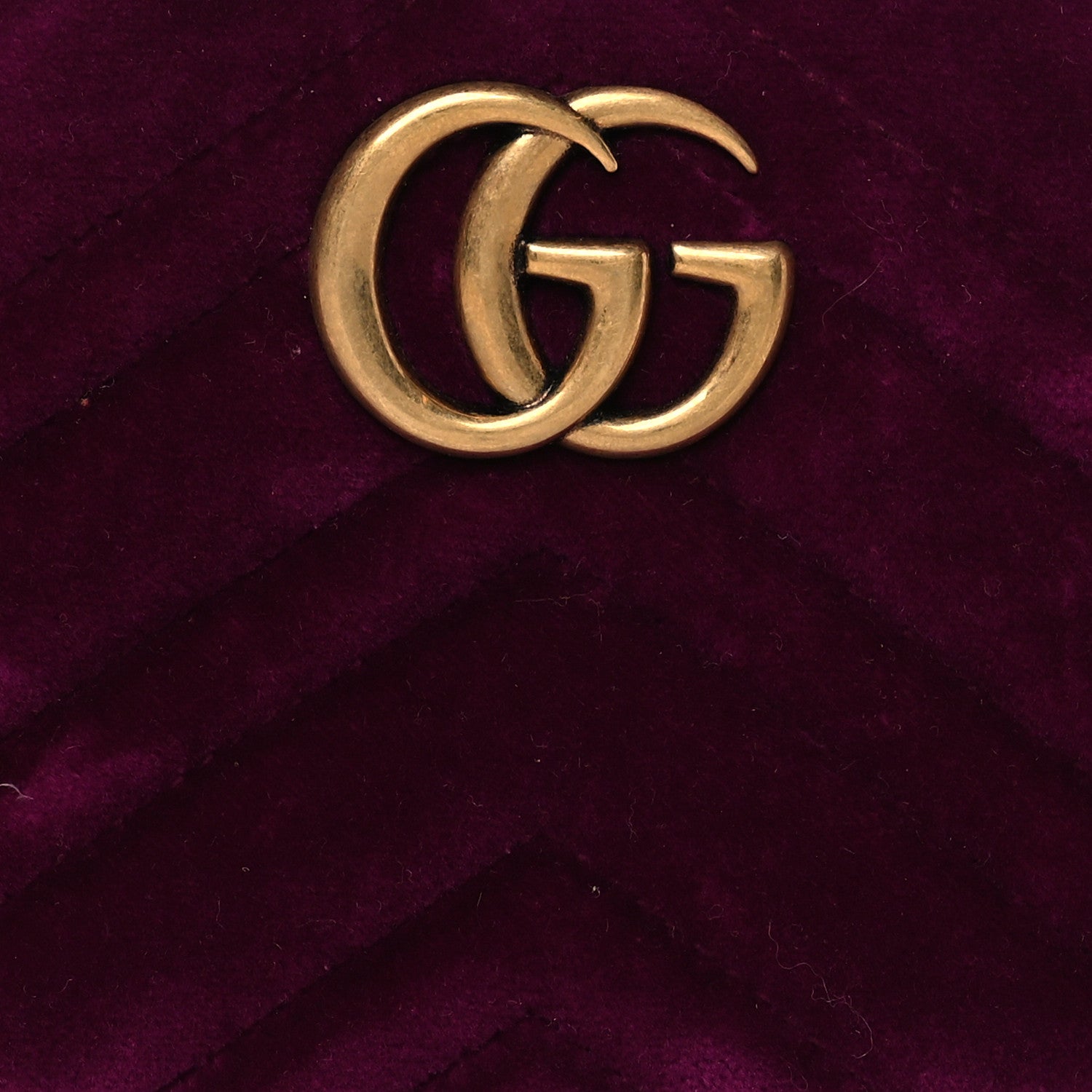 Gucci Velvet Matelasse GG Marmont Belt Bag Fuchsia 85 34 Violet Cyclamen 9 of 15