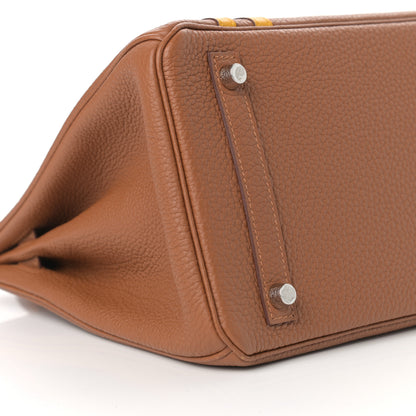 Hermes Togo Swift Officier Birkin 30 Gold Ambre 9 of 12