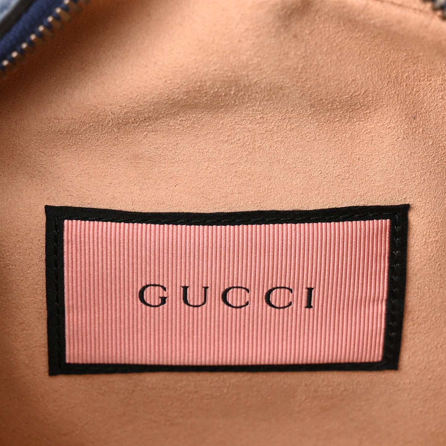 Calfskin Matelasse GucciGhost Small GG Marmont Chain Shoulder Bag Blue Agata Hibiscus Red