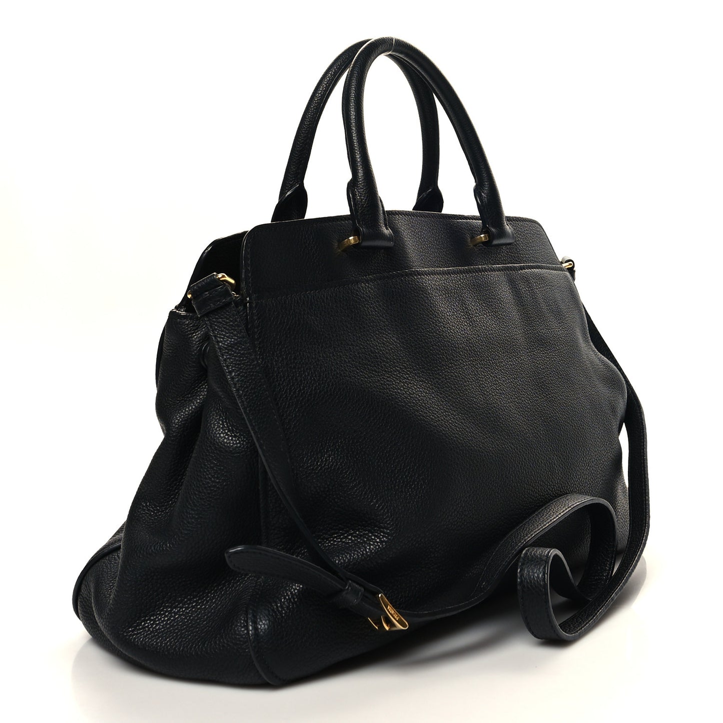 Vitello Daino Tote Black