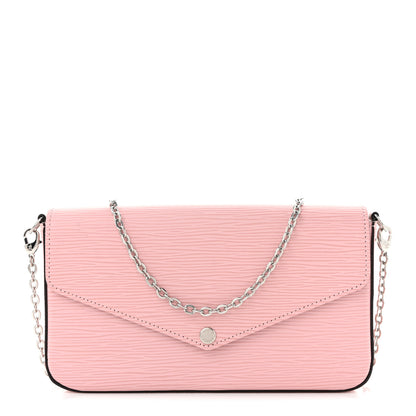Louis Vuitton Epi Pochette Felicie Rose Ballerine 1 of 12