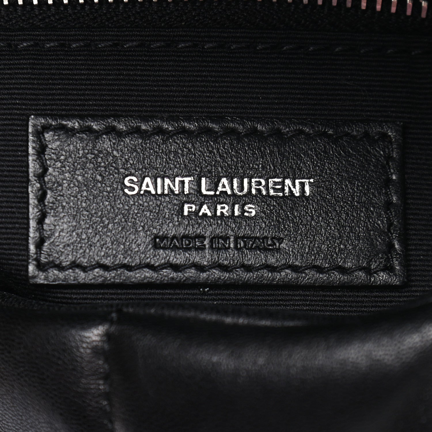 Saint Laurent Lambskin Quilted Small Loulou Puffer Monogram Chain Satchel Black 6 of 10