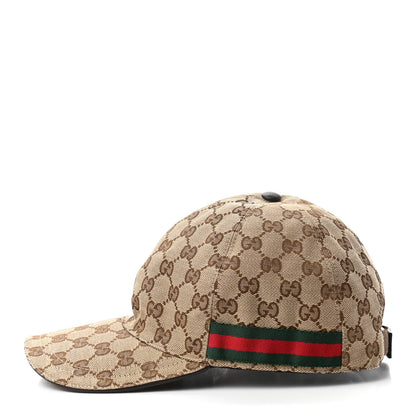 Gucci Monogram Web Baseball Hat M Beige Cocoa 4 of 9