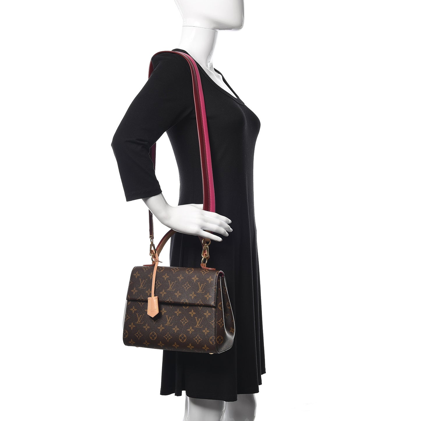 Monogram Cluny BB Bordeaux Fuchsia