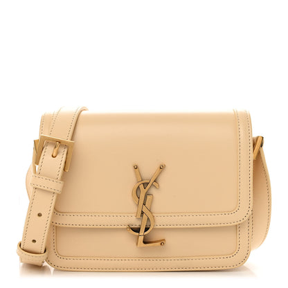 Saint Laurent Smooth Calfskin Small Solferino Satchel Ivory Natural 1 of 11
