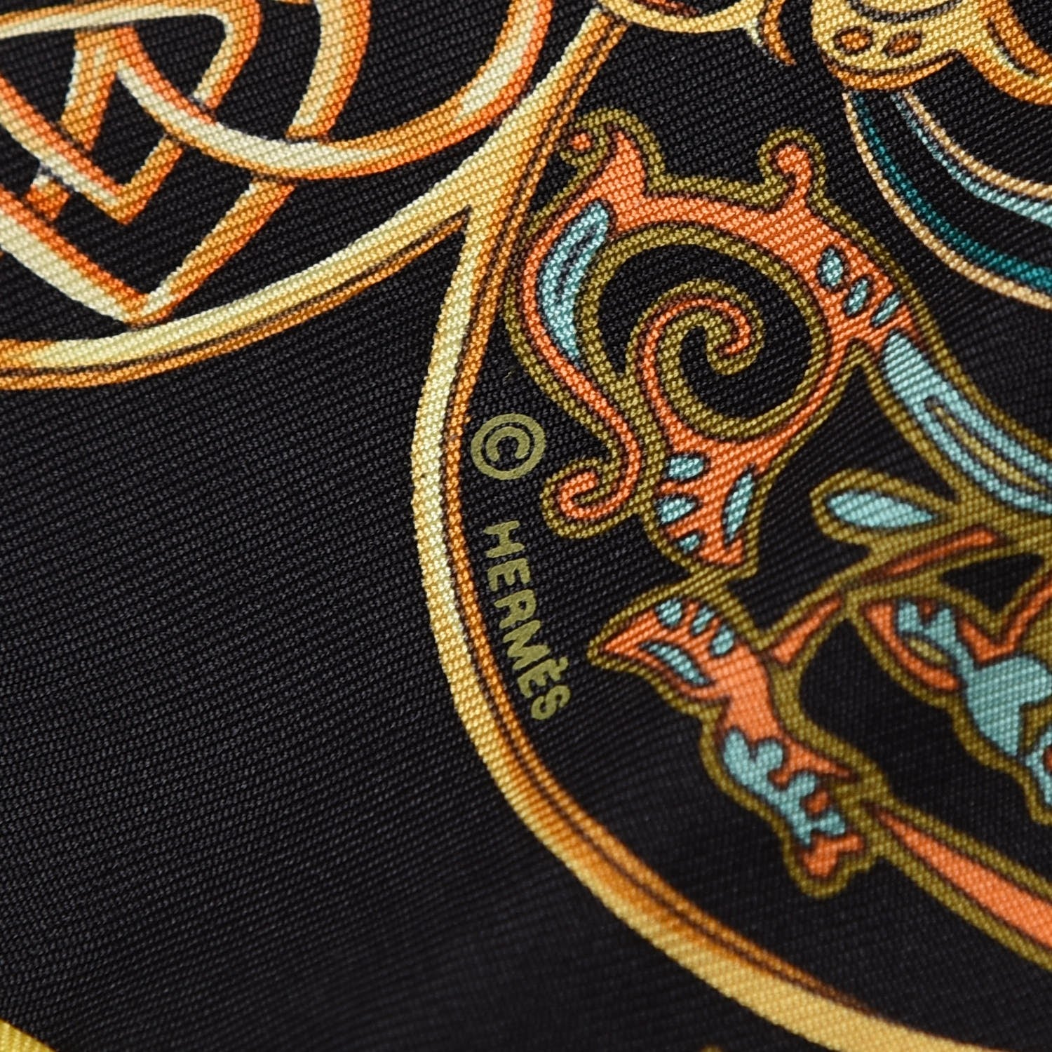Hermes Silk La Charmante Aux Animaux Pocket Square Scarf 5 of 7