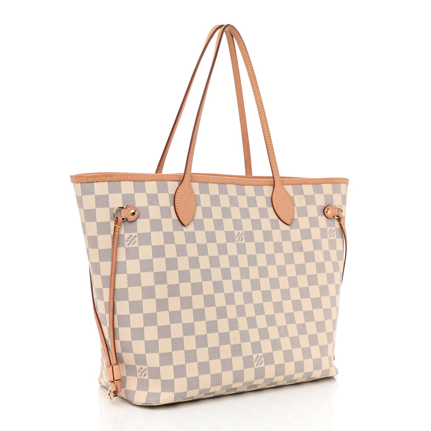 Damier Azur Neo Neverfull MM Rose Ballerine