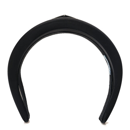 Prada Re-Nylon Metal Triangle Logo Headband Black 1 of 5