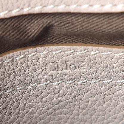 Chloe Calfskin Mini Marcie Round Crossbody Bag Abstract White 6 of 10