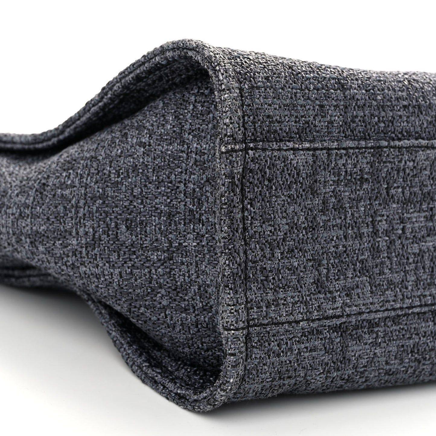 Lurex Boucle Small Deauville Tote Black