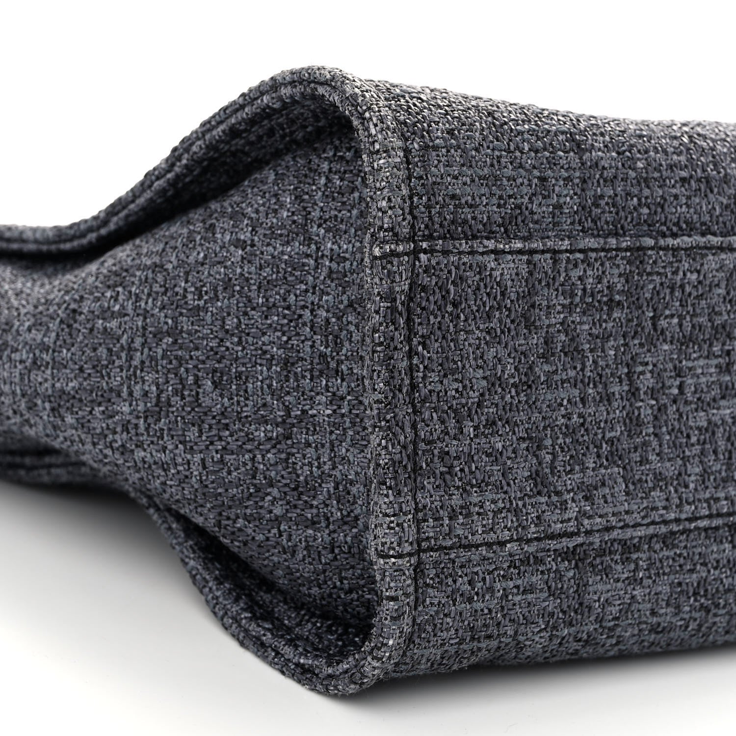 Chanel Lurex Boucle Small Deauville Tote Black 9 of 10