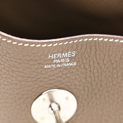 Hermes Taurillon Clemence Lindy 30 Etoupe 6 of 12