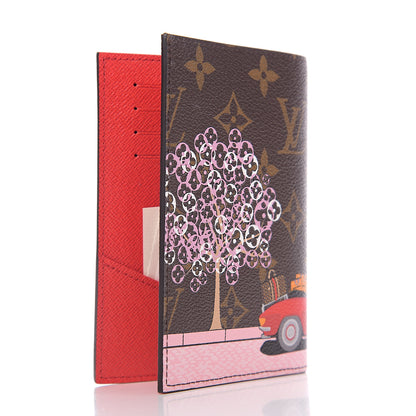 Louis Vuitton Monogram 2019 Christmas Animation Passport Cover Rouge 2 of 6