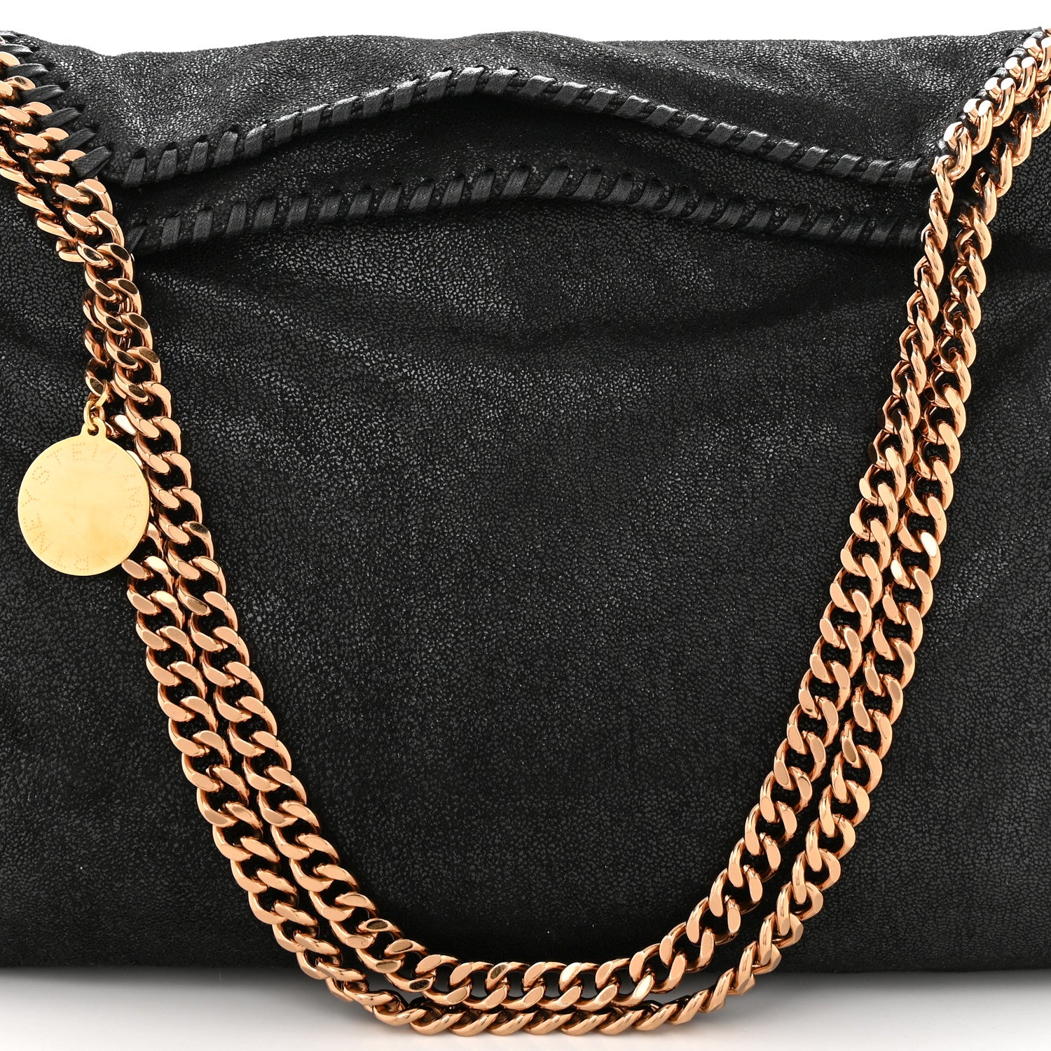 Stella McCartney Shaggy Deer Mini Falabella Tote Black 9 of 11