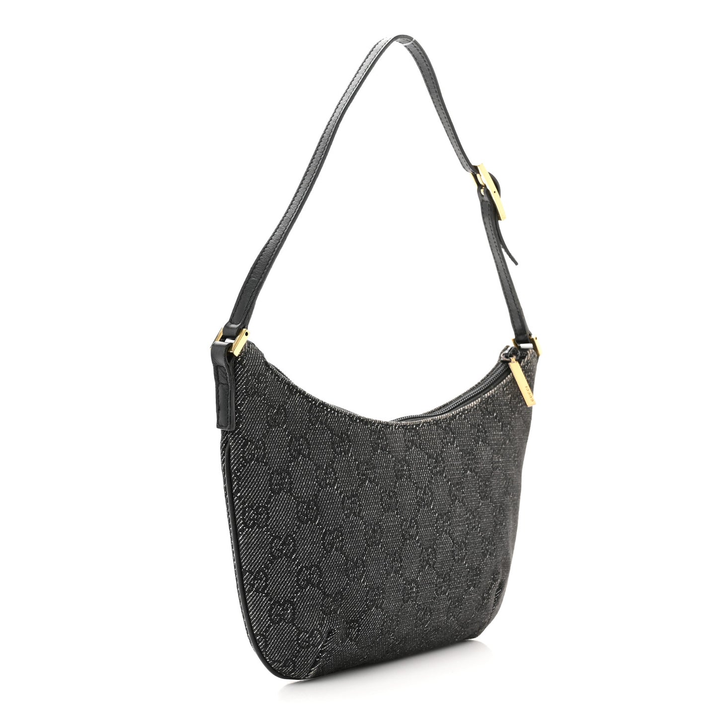 Denim Monogram Pochette Black