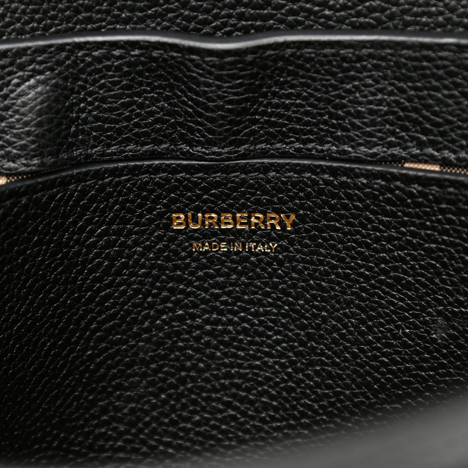 Burberry Grainy Calfskin Vintage Check Note Crossbody Bag Black 6 of 13