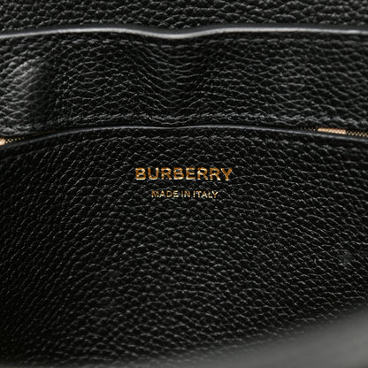 Burberry Grainy Calfskin Vintage Check Note Crossbody Bag Black 6 of 13