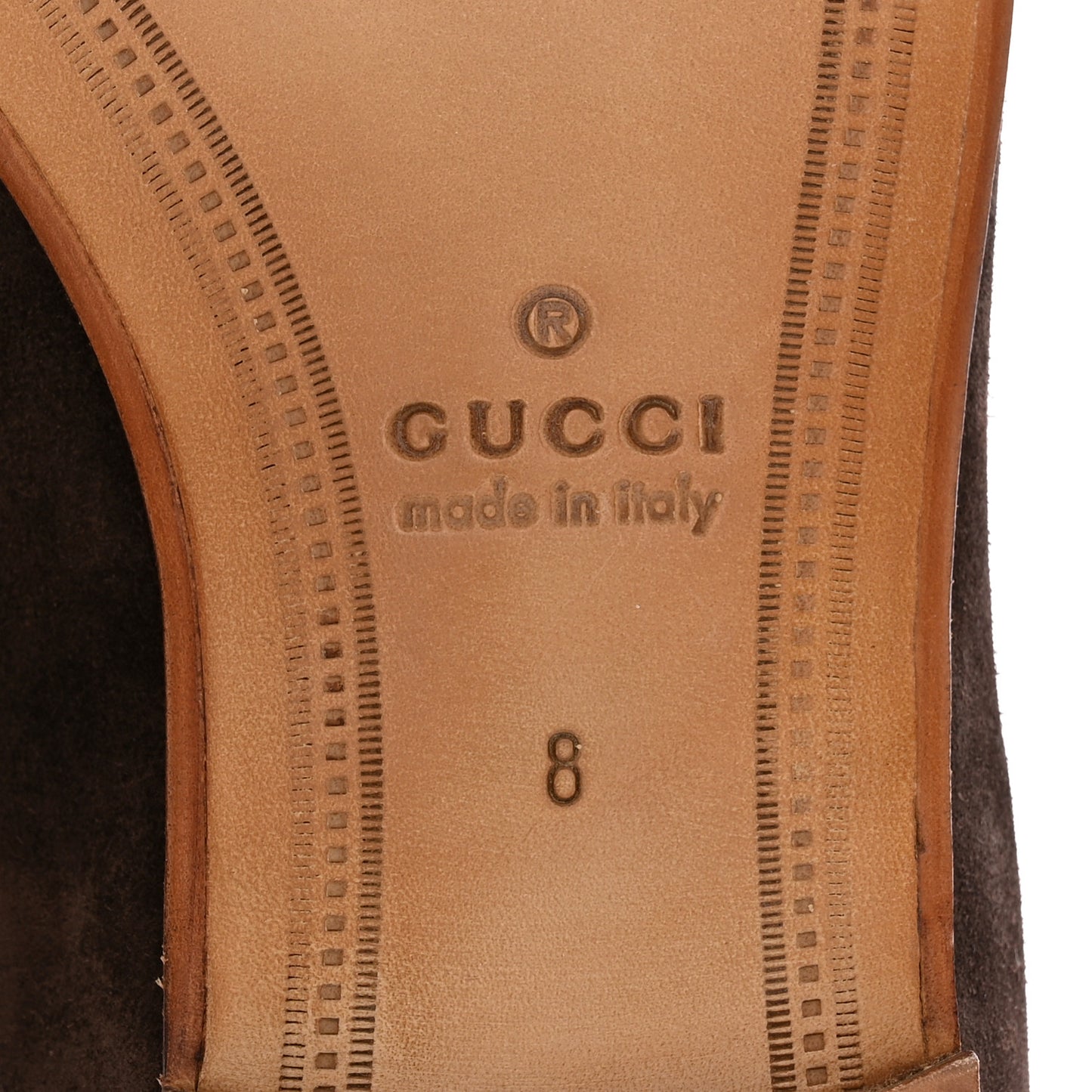 Luxury Suede GG Monogram Horsebit Mens Jordy Loafers 8 Night Cocoa