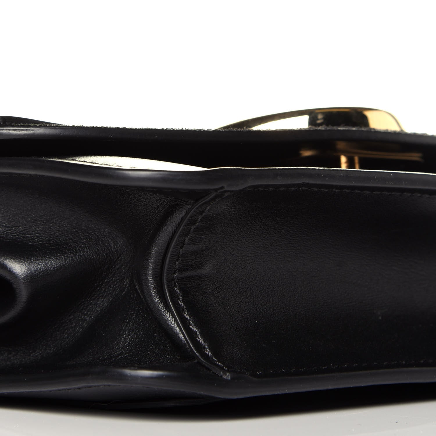 Chloe Calfskin Suede C Clutch With Chain Black 9 of 10