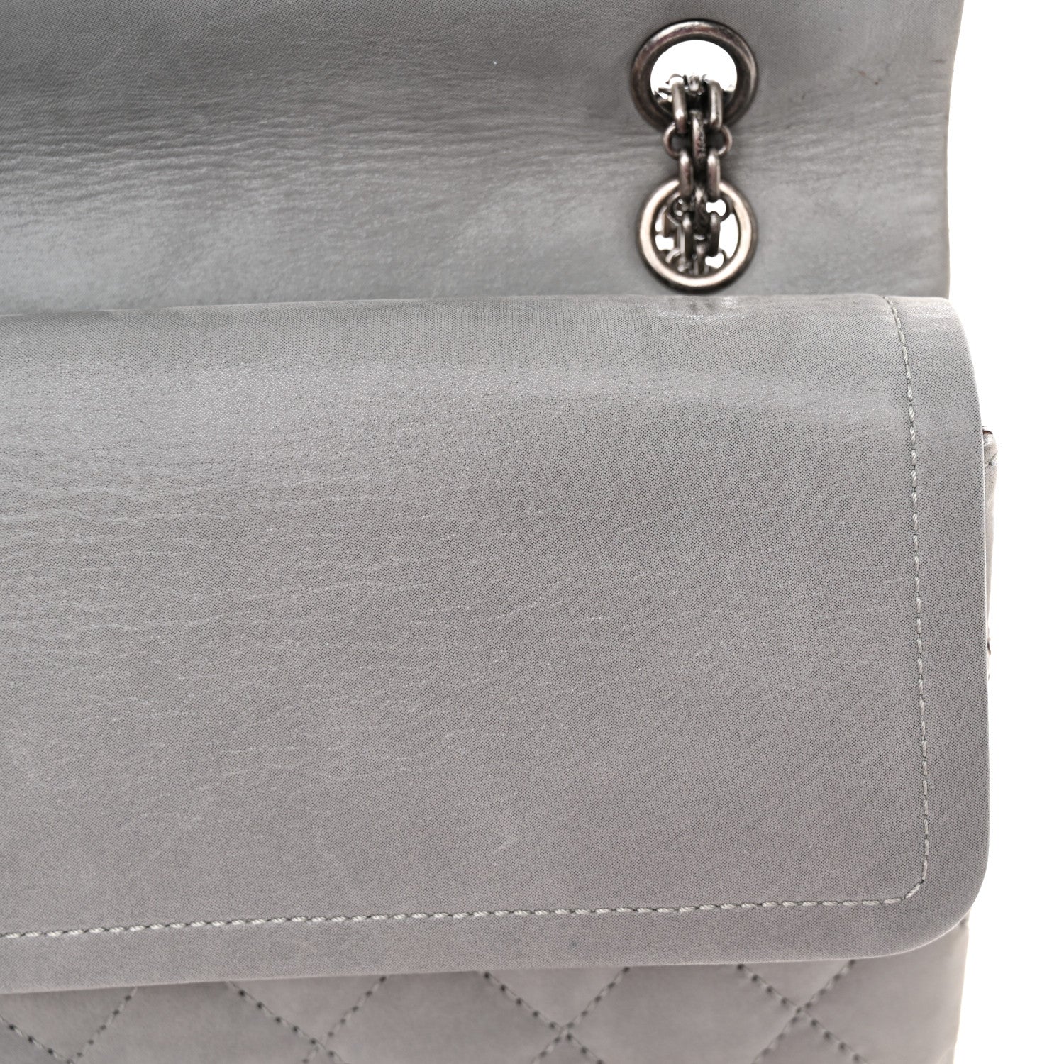 Chanel Caviar Iridescent Calfskin Quilted 2.55 Reissue 226 Flap Brown Grey 12 of 18