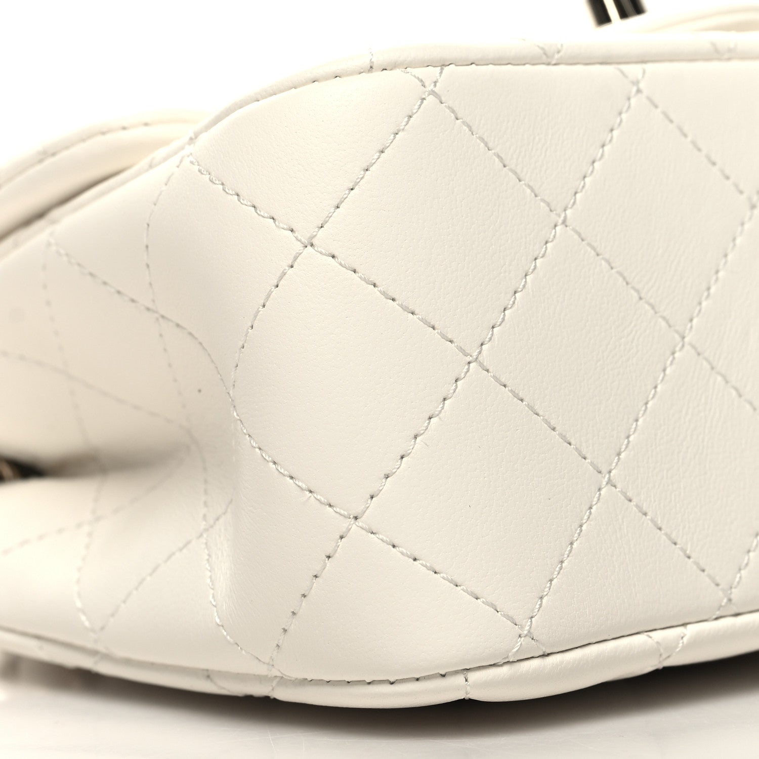 Chanel Lambskin Quilted Mini Pearl Crush Flap White 9 of 11