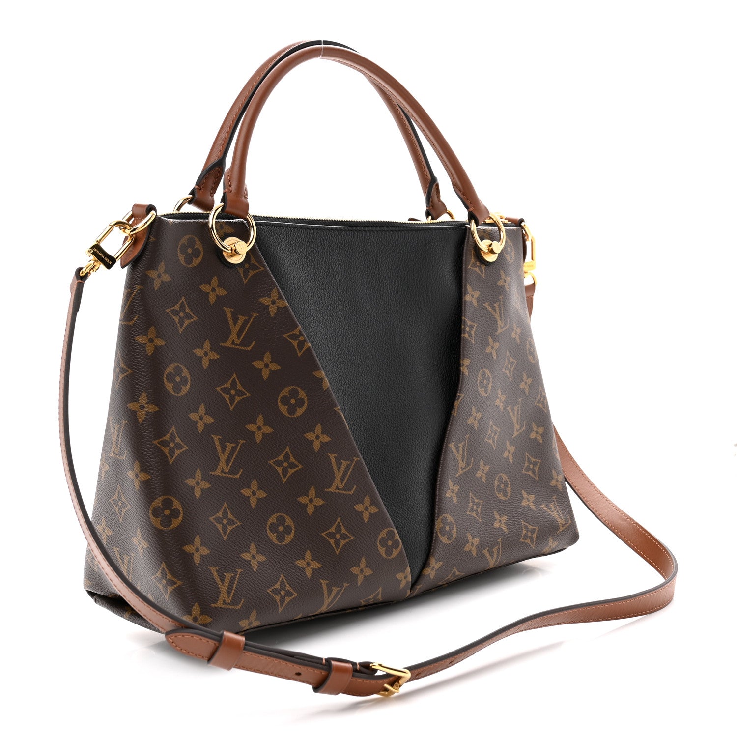Louis Vuitton Monogram V Tote MM Black 4 of 21