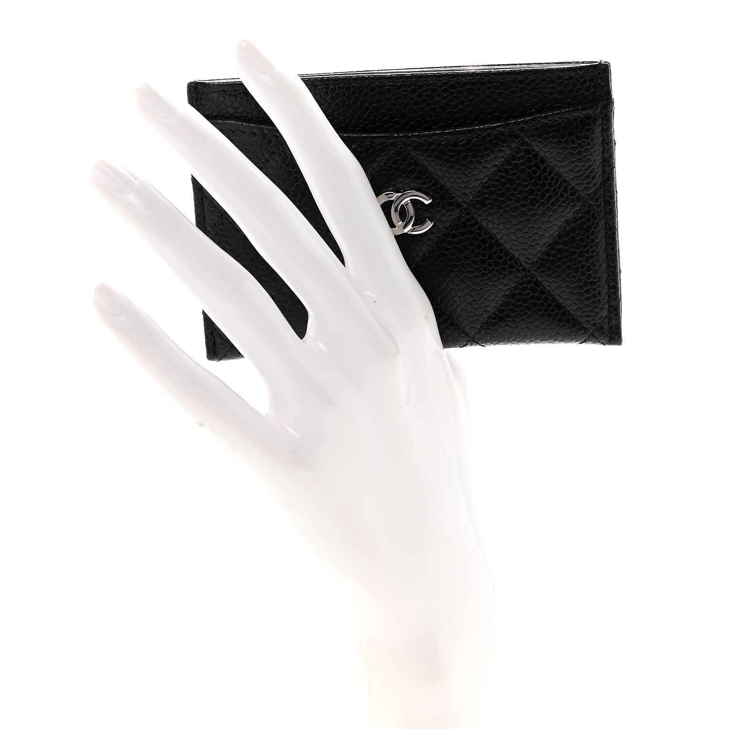 Chanel Caviar Quilted Card Holder Black 2 of 9