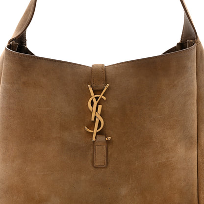 Saint Laurent Suede Large Le 5 A 7 Soft Hobo Golden Leaf 8 of 17