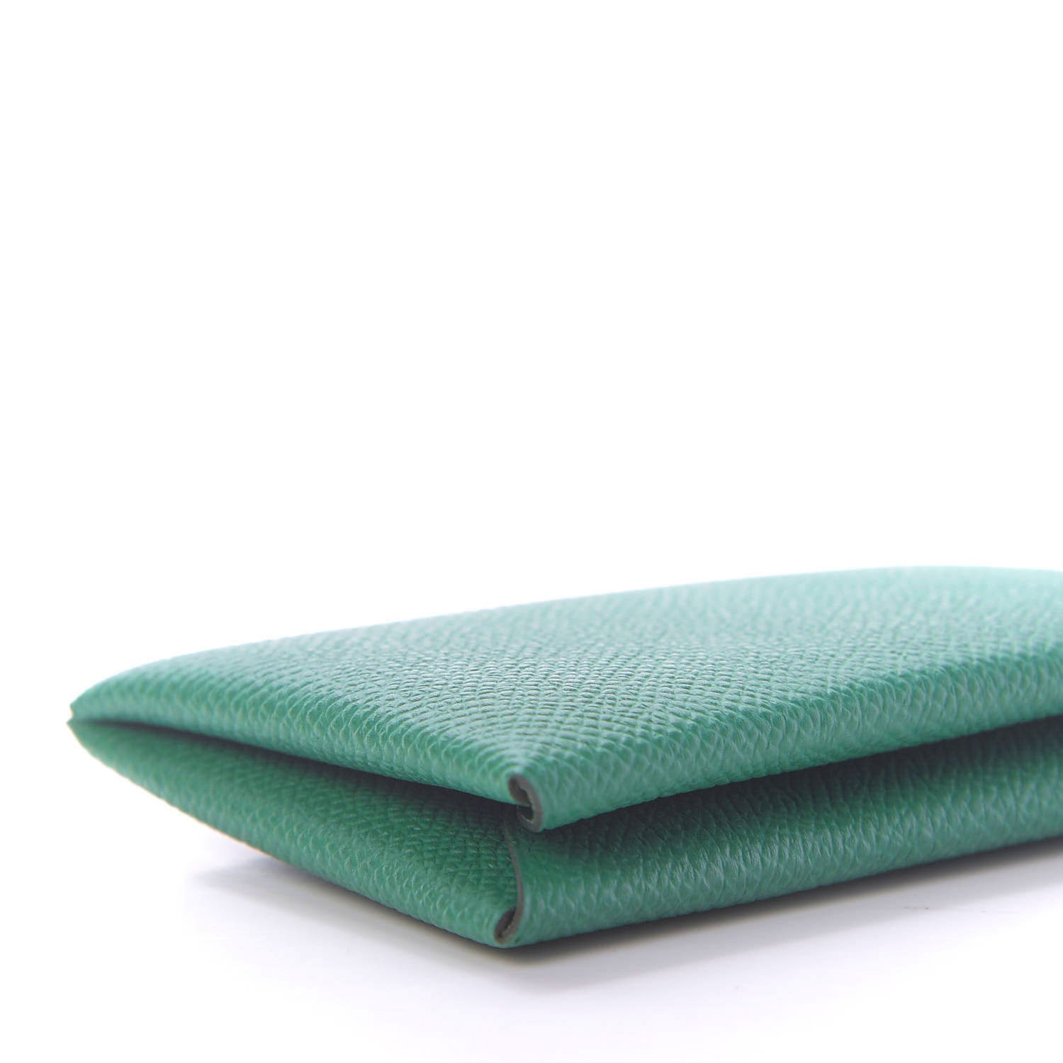 Hermes Epsom Calvi Card Case Vert Vertigo 5 of 8
