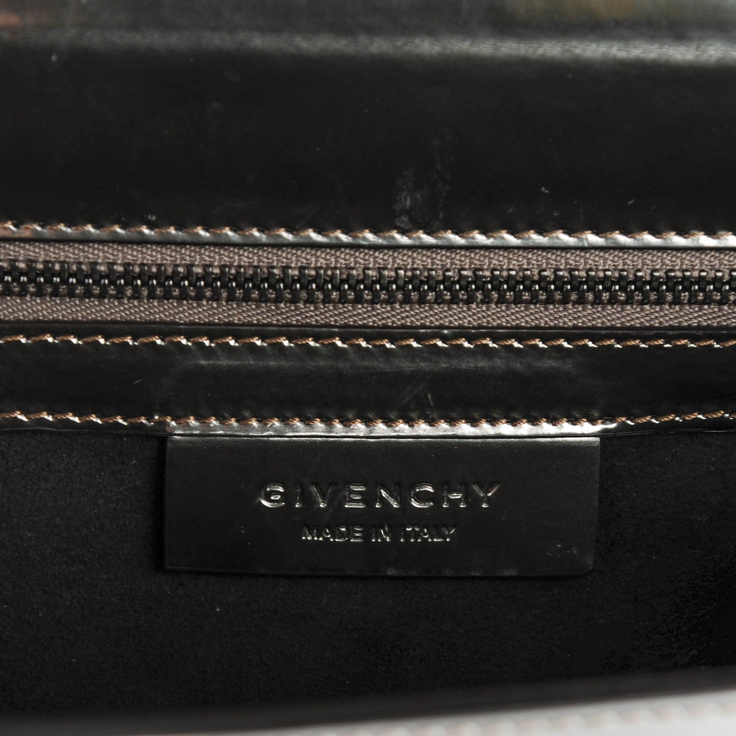 Givenchy Metallic Calfskin Mini Pandora Box Crossbody Bag Gunmetal 6 of 7