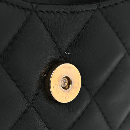 Chanel Lambskin Quilted Flap Chain Belt Bag Black 12 of 12