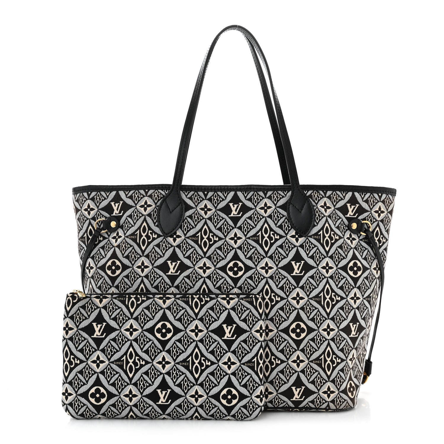 Louis Vuitton Jacquard Since 1854 Neverfull MM Grey 3 of 11