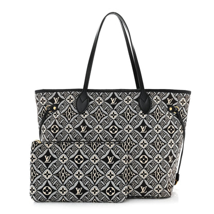 Louis Vuitton Jacquard Since 1854 Neverfull MM Grey 3 of 11