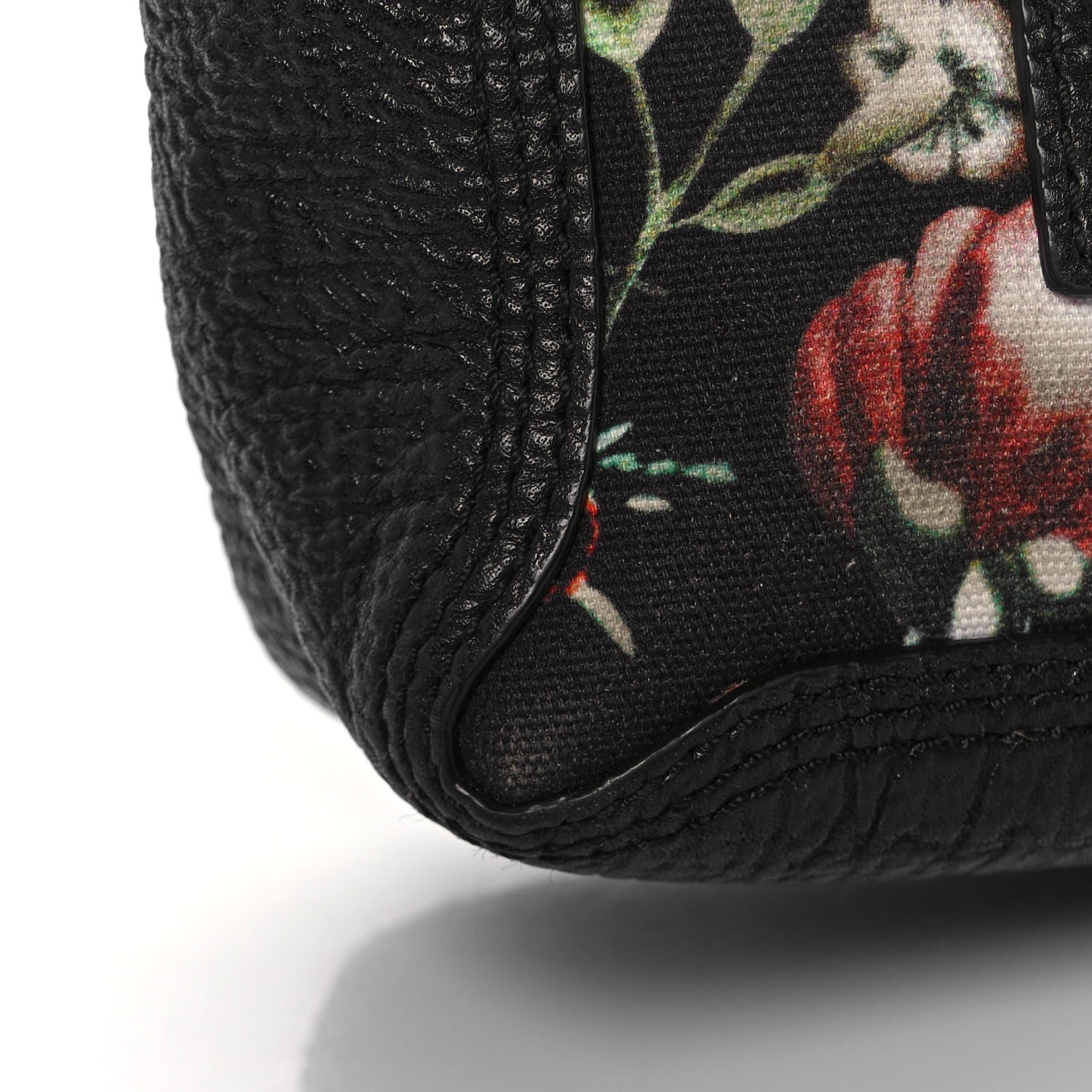 3.1 Phillip Lim Textured Calfskin Canvas Mini Floral Pashli Satchel Black Multicolor 12 of 16