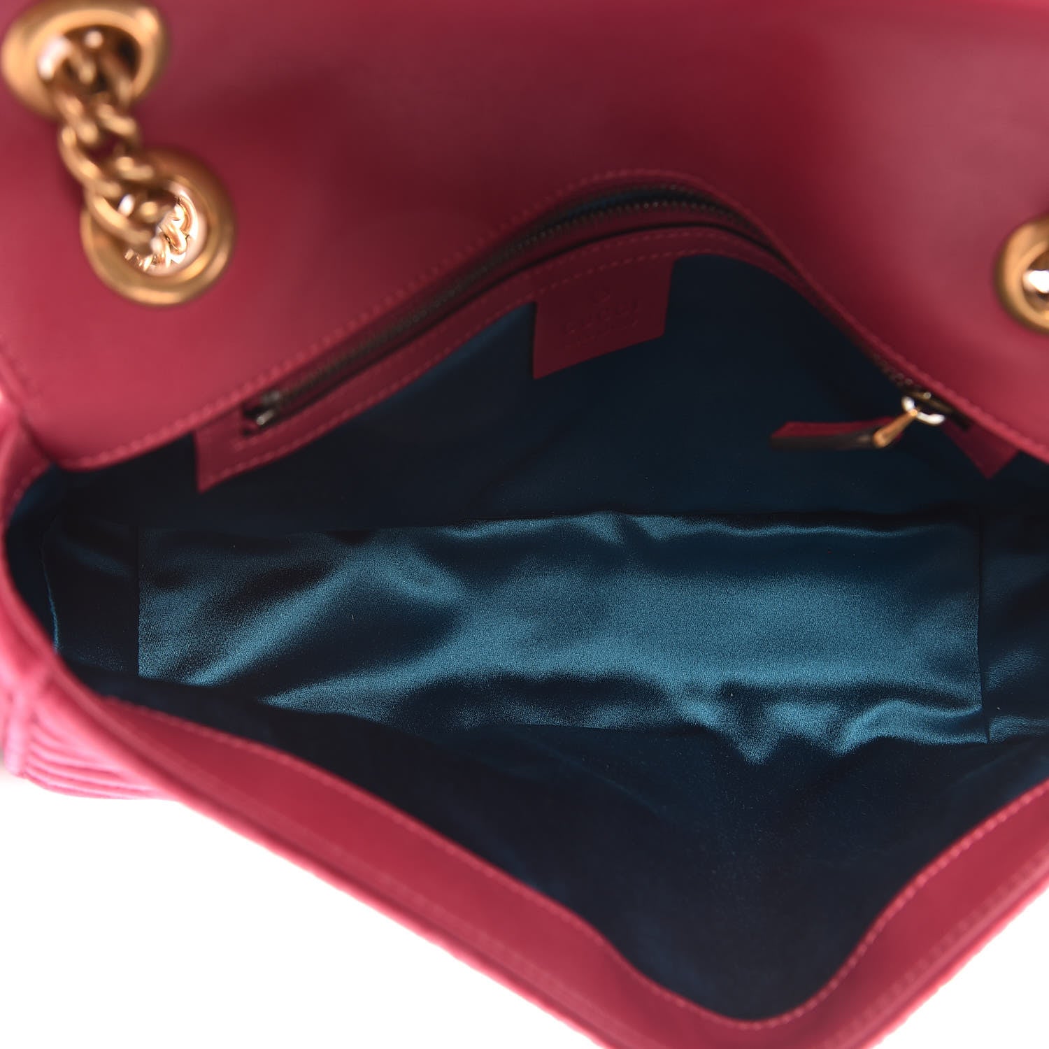 Gucci Velvet Matelasse Small GG Marmont Shoulder Bag Light Raspberry Rose 5 of 10