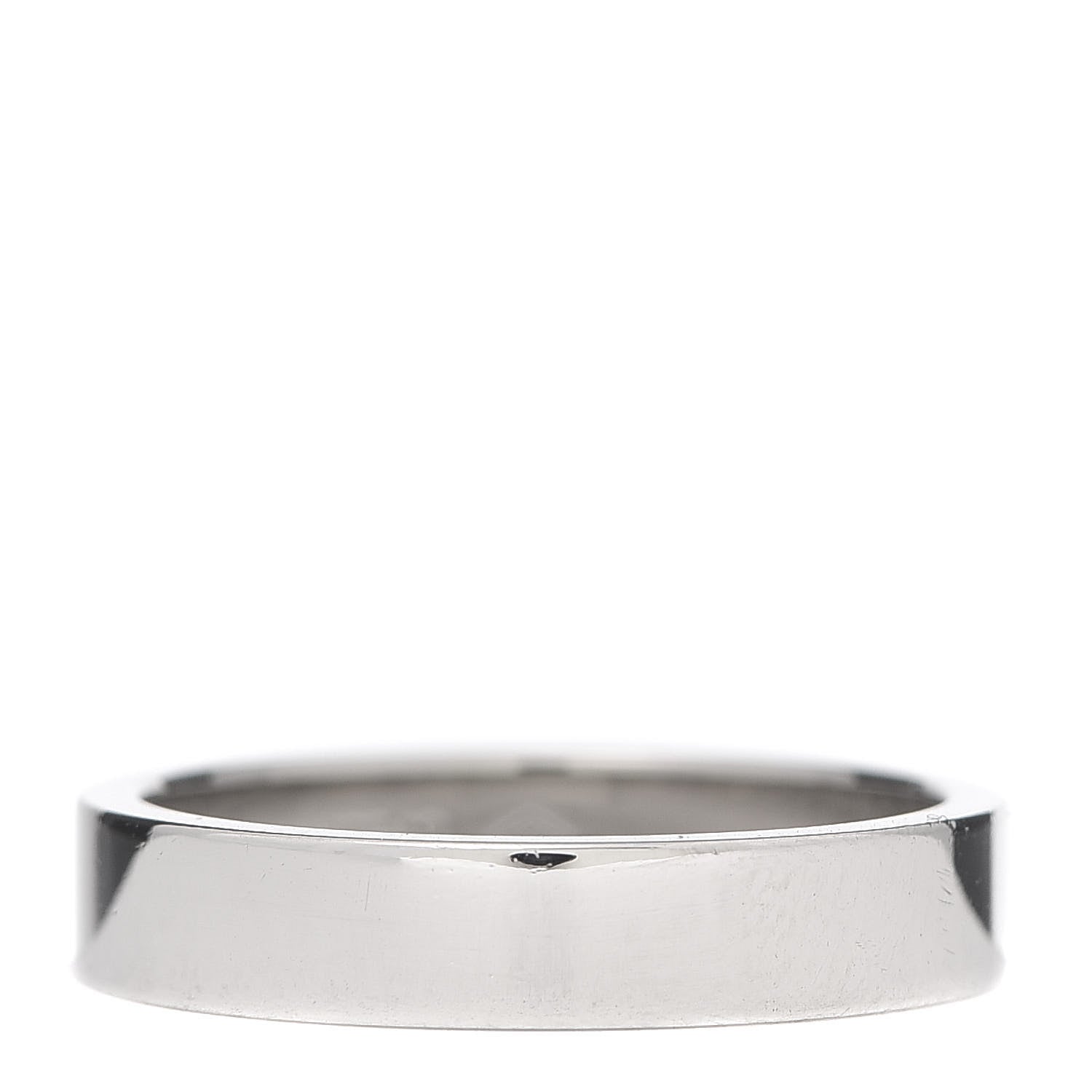 Cartier Platinum 3mm C De Wedding Band Ring 54 6.75 3 of 5