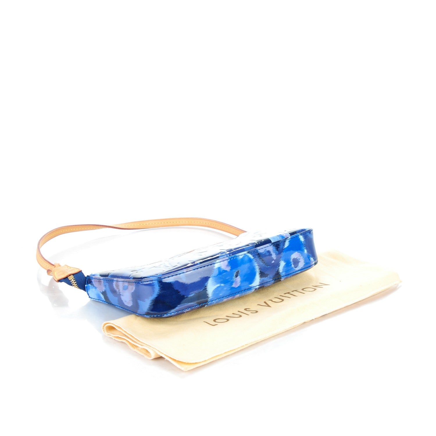 Louis Vuitton Vernis Ikat Pochette Accessories NM Grand Blue 4 of 7