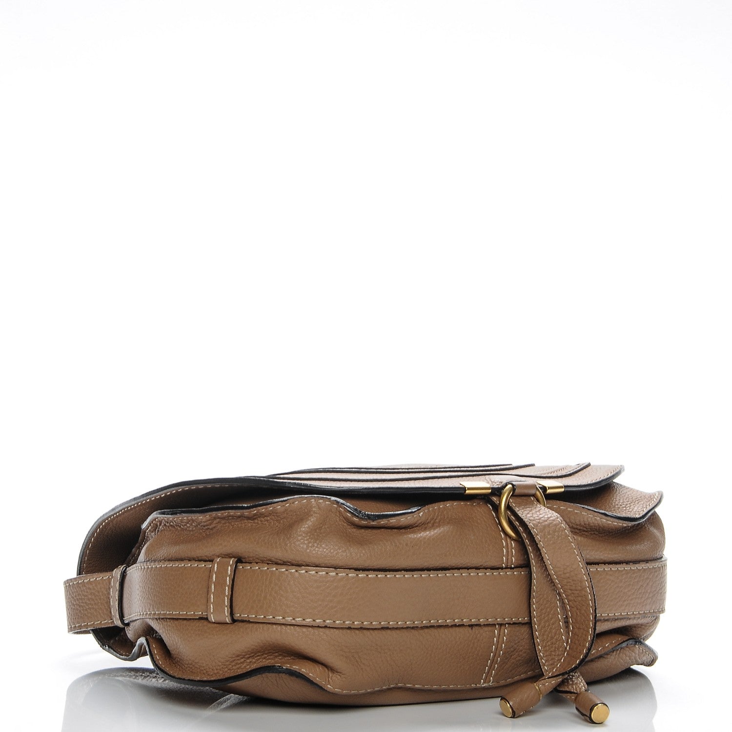 Chloe Calfskin Medium Marcie Round Crossbody Bag Nut 4 of 8