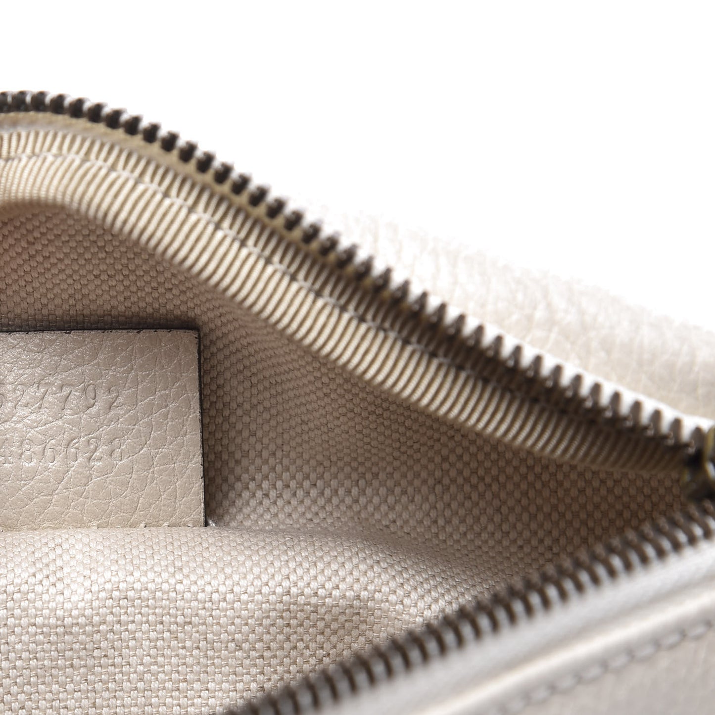 Grained Calfskin Small Logo Belt Bag White